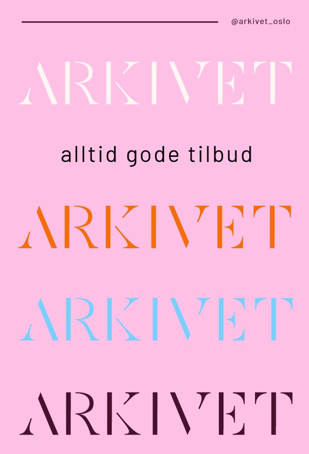 Plakat: alltid gode tilbud